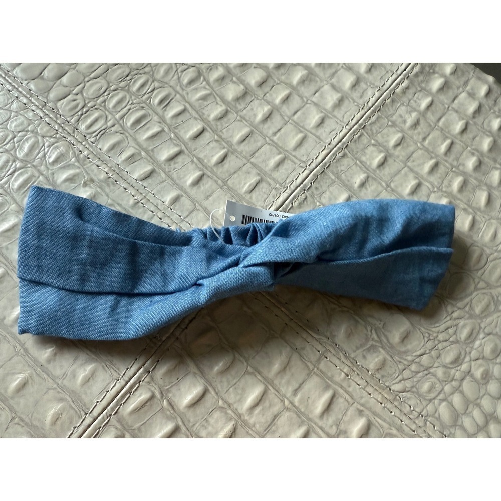 H&M Twisted Denim Headband Women's Blue Hair Accessory New NWT